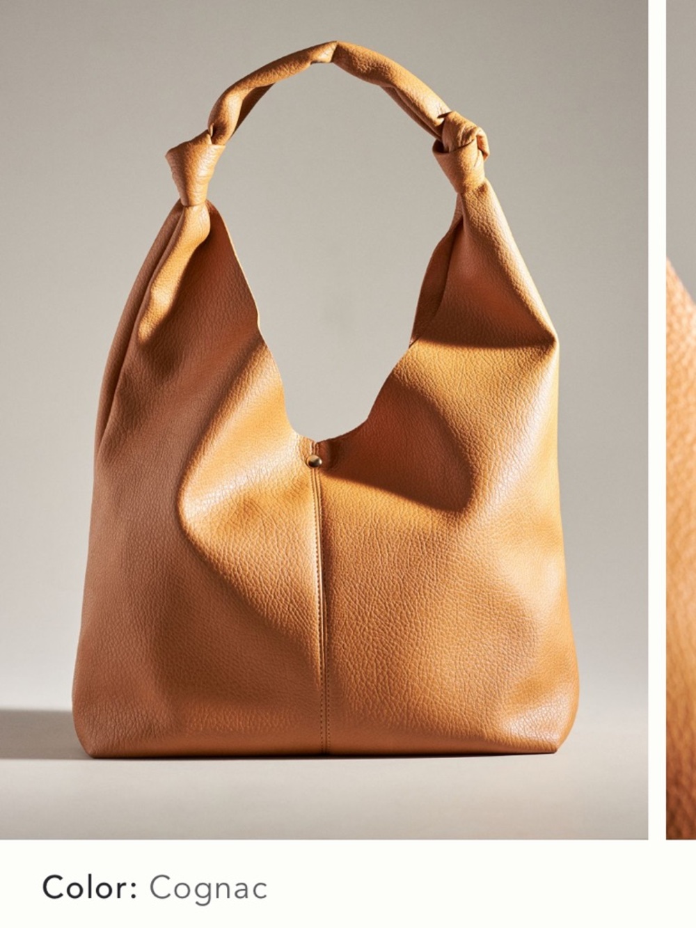 Anthropologie The Love Knot Slouchy Bag